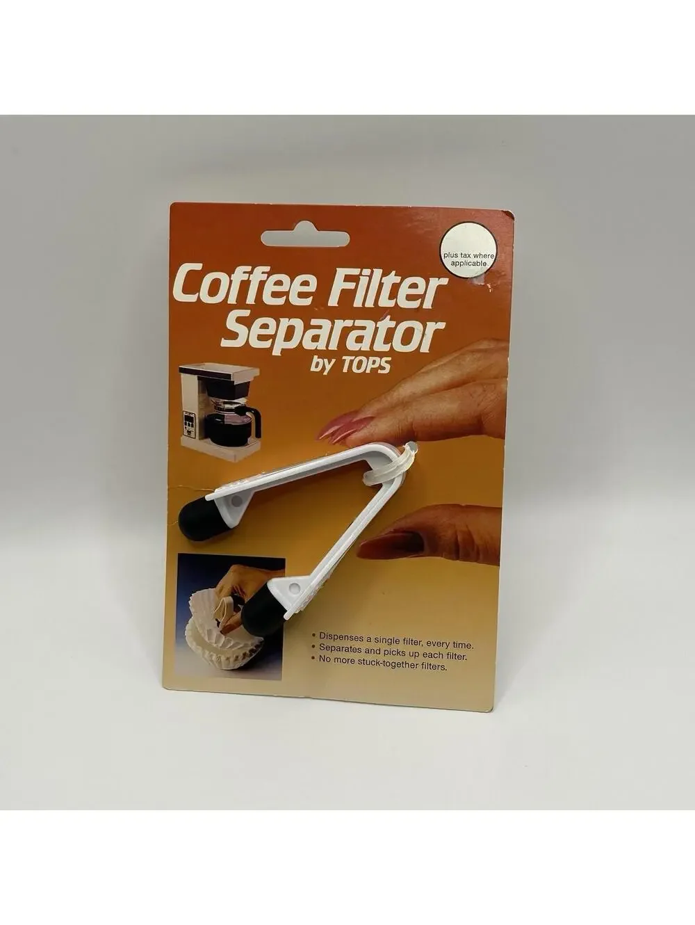 Vintage 1989 Multicolor Coffee Filter Separator Tool Easy Single Dispensing Tops